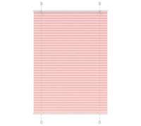 Runheo Store plissé rose 90 x 150 cm - Largeur du tissu 89,4 cm - En polyester - Sans perçage - Avec supports de serrage - Pour fenêtre, chambre à coucher et salon - Avec protection contre