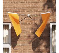 Runheo Support de Drapeau Argenté en Acier Inoxydable 11,5 x 7,5 cm Résistant aux Intempéries pour Mâts de 21 mm Fixation Murale Décoration Extérieure et Intérieure