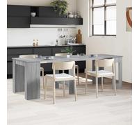 Runheo Table à dîner Extensible 240 x 85 x 75 cm en Bois d'ingénierie Sonoma Gris Moderne pour Salle à Manger Cuisine Salon Bureau avec Plateau Pliant et système rallonge Pratique