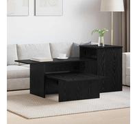 Runheo Table console noire aspect chêne 91,5 x 35 x 38,5 cm Table d'appoint moderne avec espace de rangement pour salon, entrée Compacte, fonctionnelle et durable
