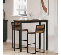 Runheo Table de Bar Debout en Bois d'ingénierie avec Structure en métal, Design Moderne et Rectangle pour Cuisine, Salle à Manger ou Salon, Stable et Facile à Monter pour Repas ou socialisation