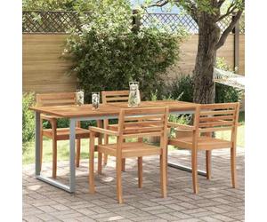 Runheo Table de Jardin Gris en Bois d'Acacia Massif 180 x 90 cm Durable pour Terrasse Balcon Patio Veranda Repas Extensibles avec Rallonge Prête à l'Usage
