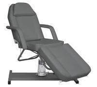 Runheo Table de massage grise 180 x 62 x 87 à 112 cm avec vérin à gaz, rotation à 360 degrés, dossier réglable, accoudoir pour salon, spa, tatouage, physiothérapie et cosmétique
