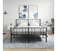 Runheo Tables de Chevet murales Blanc Brillant en Bois d'ingénierie 35x35x20 cm, 2 pièces, Meuble Rangement Flottant pour Chambre Salon Bureau