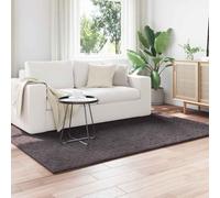 Runheo Tapis de Surface SIROLO Anthracite en Polyester Doux antidérapant 230 x 160 cm Lavable pour Salon Chambre Couloir terrasse intérieur extérieur Confortable Silencieux