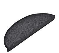 Runheo Tapis d'escalier Anthracite 30 pièces 56 x 17 x 3 cm en PP capitonné antidérapant Protection Contre Le Glissement et l'usure pour intérieur Maison, Chien, Enfant