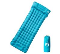 Runheo Tapis isolant auto-gonflant avec coussin, bleu, 200 x 75 x 10,5 cm, nylon 40D avec revêtement TPU, ultra léger et imperméable, idéal pour le camping, la randonnée, l'extérieur et le trekking