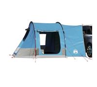 Runheo Tente de camping pour 2 personnes - Bleu - Imperméable - Avec raccord E - Polyester 185T - Revêtement en polyuréthane - 371 x 330 x 211 cm - Tente de voiture légère avec cabine de couchage