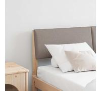 Runheo Tête de lit capitonnée taupe 135 cm, bois de pin massif, housse en tissu, rembourrage en mousse confortable, design moderne pour chambre à coucher