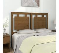 Runheo Tête de Lit Marron Miel 125,5x4x100 cm, Bois de Pin Massif Durable, Design Rustique pour Chambre à Coucher, Soutien Confortable