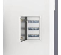 Runheo Trappe d'accès blanche en acier 33 x 23 x 3 cm avec angle d'ouverture de 140° Fermeture sûre pour l'intérieur et l'extérieur Montage polyvalent comme trappe de révision et porte d'inspection