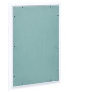 Runheo Trappe d'inspection avec cadre en aluminium et insert vert GK 400 x 600 mm, porte d'inspection pour mur, plafond, sol, invisible, adapté à la construction sèche, magnétique, porte d'accès pour