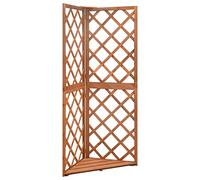 Runheo Treillis d'angle en bois de sapin massif - 50 x 50 x 145 cm - Support stable pour plantes grimpantes - Convient pour jardin, balcon, terrasse, pergola et brise-vue