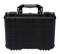 Runheo Valise universelle noire 40,6 x 33 x 17,4 cm, protection pour objectif d'appareil photo avec valve de pression, joint torique, 3 inserts en mousse, transport pour technique photographique