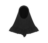 Runhomal Dubaï Vêtements Hijab Enfants Foulard Musulman Coiffe Costume Islamique Accessoires De Vêtements Pour L'aïd Arabe Noir Taille unique