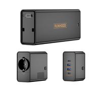 RUNHOOD Barre d'énergie 300W - 324 Wh avec 4 Ports USB et Sortie AC 80 W
