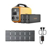 RUNHOOD Pack Desk Nomade - Station 600W/648 Wh + panneaux 2*100W - Bureau Mobile Plug & Play