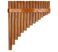 Runioney Flûte de Pan en Bambou Naturel, Instrument à Vent, 15 Tons en Sol Majeur, Main Droite