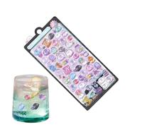 Runkoyea Autocollants 3D,Petits Drôles Adhésif Fort - Autocollants 3D en Relief pour,Pour Scrapbooking Carnets Cartes Agendas Salle de Classe École Maternelle Primaire