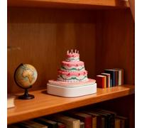 Runkoyea Calendrier Horloge 2026 - Bloc-Notes Ludique Gâteau À Feuilles Détachables - Calendrier de Bureau Art 3D à Pages Détachables 2026 - Pour Thanksgiving, Noël, Fête d'Emménagement, Bureau, Salle