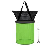 Runkoyea Flottant pour Poissons - Épuisette Pliante pour Prises Vivantes,Cage Organisation Multifonction pour Pêche Hommes Femmes Famille Amis