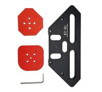 Runkoyea Gabarit de Rayon pour Défonceuse,Modèles de Routage pour Rayon de Coin - Guide de Coupe en Arc Léger en d'Aluminium pour Bricoleurs à Domicile Meuble et Menuiserie