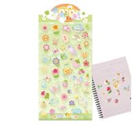 Runkoyea Mini Autocollants - 50 Pièces 3D Jouets Mignons Petits pour Tout-petits,Petits Autocollants Animaux,pour Trousse à Crayons, Tablettes, École, Récompête, Fête,