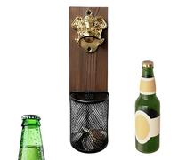 Runkoyea Ouvre-Bouteille Magnétique Pour Réfrigérateur | Appareil Magnétique Pour Bouchons De Vin | Accessoire De Cuisine Portable Et Polyvalent Cadeau Homme Pour Grand-Père Apéritif