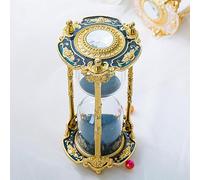 RUNLAIKEJI Sablier de 15 minutes, sablier avec sable, horloge de sable en métal, sablier décoratif, outils de gestion du temps, pour la décoration de la maison, du bureau, de la cuisine, des cadeaux