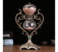 RUNLAIKEJI Sablier de 30 minutes, sablier en verre, sablier décoratif, horloge à sable, grand sablier en laiton pour cadeaux, mariage, maison, bureau, décoration de bureau