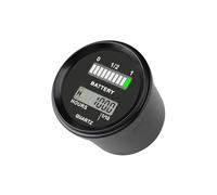 Runleader 12V 24V 36V 48V LED Indicateur de batterie Voltmètre, enregistrement des heures pour la tondeuse à gazon alimentée par batterie au plomb, voiturette de golf, chariot élévateur, autolaveuse d