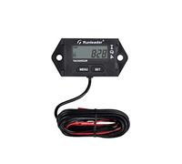Runleader Compteur d'heures/tachymètre numérique autoalimenté,rappels d'entretien pour petit moteur à essence,utilisé sur les tondeuses à gazon, les tracteurs,les compresseurs de générateurs
