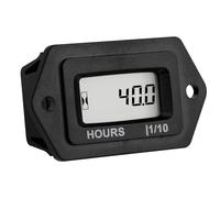 Runleader Compteur horaire numérique avec écran LCD pour Toutes Les tondeuses Génératrices Motos Compresseurs VTT Chainsaw Compressor Marine Farm Tractor et Autres alimentations AC/DC