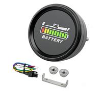 Runleader Indicateur de niveau de batterie LED RL-BI069B, alerte de batterie faible, fonctionne avec les batteries 12V 24V 36V 48V Trojan au plomb-acide GEL AGM Graphène LiFePO4 Lithium