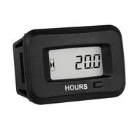 Runleader RL-HM038AD Compteur D'Heures Numérique, Écran LCD | Étanche IP68, Compatible AC/DC 5V~277V, Pour Tondeuses, Générateurs, Voiturettes Golf, Camping-Cars, Machines Récurer