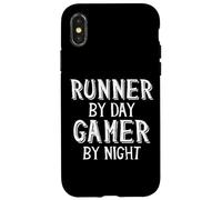 Runner by Day Gamer by Nigh Distance Marathon Running Gear Coque pour iPhone X/XS
