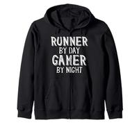 Runner by Day Gamer by Nigh Distance Marathon Running Gear Sweat à Capuche