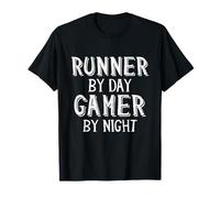 Runner by Day Gamer by Nigh Distance Marathon Running Gear T-Shirt