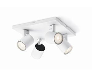 RUNNER LED plate/spiral white 4x50W 230V
