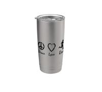 Runner Love Athlete Triathlon Gobelet isotherme en acier inoxydable double paroi