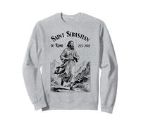 Runner Running Patron Saint Sebastian Run Vintage Marathon Sweatshirt