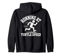 Running at Turtle Speed Little Legs Running Humour Sweat à Capuche