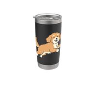 Running Cavapoo Dog Breed Mom Pet Lovers Owner Gobelet isotherme en acier inoxydable double paroi