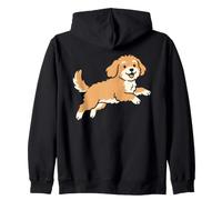 Running Cavapoo Dog Breed Mom Pet Lovers Owner Sweat à Capuche