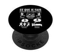 Running ce Que Je Fais Footing Course à Pied Coureur Humour PopSockets PopGrip Adhésif