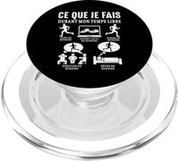 Running ce Que Je Fais Footing Course à Pied Coureur Humour PopSockets PopGrip pour MagSafe