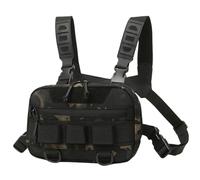 Running Chest Pack, Chest Pouch - Oxford Tissu Portable Course Breast Rig 20L,Grande Ouverture Arrière Mesh Respirant Gilet Sac Banane Multifonctionnel pour la Randonnée