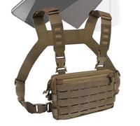 Running Chest Pack for Men, Adjustable Anti-Theft Chest Pouch with Quick-Release Straps, Lightweight Holder for Workout, Cycling, Travel, Outdoor Adventures, Gym Use, 9.02x5.91x1.57 in