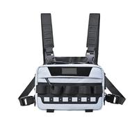 Running Chest Pack, Outdoor Chest Bag, 8.66x5.51x3.54 inches Jogging Vest Carrier, Lightweight Storage Pouch for Outside Activities Including Hiking Cycling and Fitness Workouts