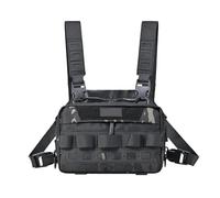 Running Chest Pack, Outdoor Chest Bag Vest, Lightweight Jogging Pouch Carrier for Women, Tackle Storage for Hiking, Camping, Cycling, Hunting, Fitness, and Daily Workouts